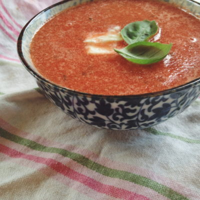 Gaspacho de pastèque et feta