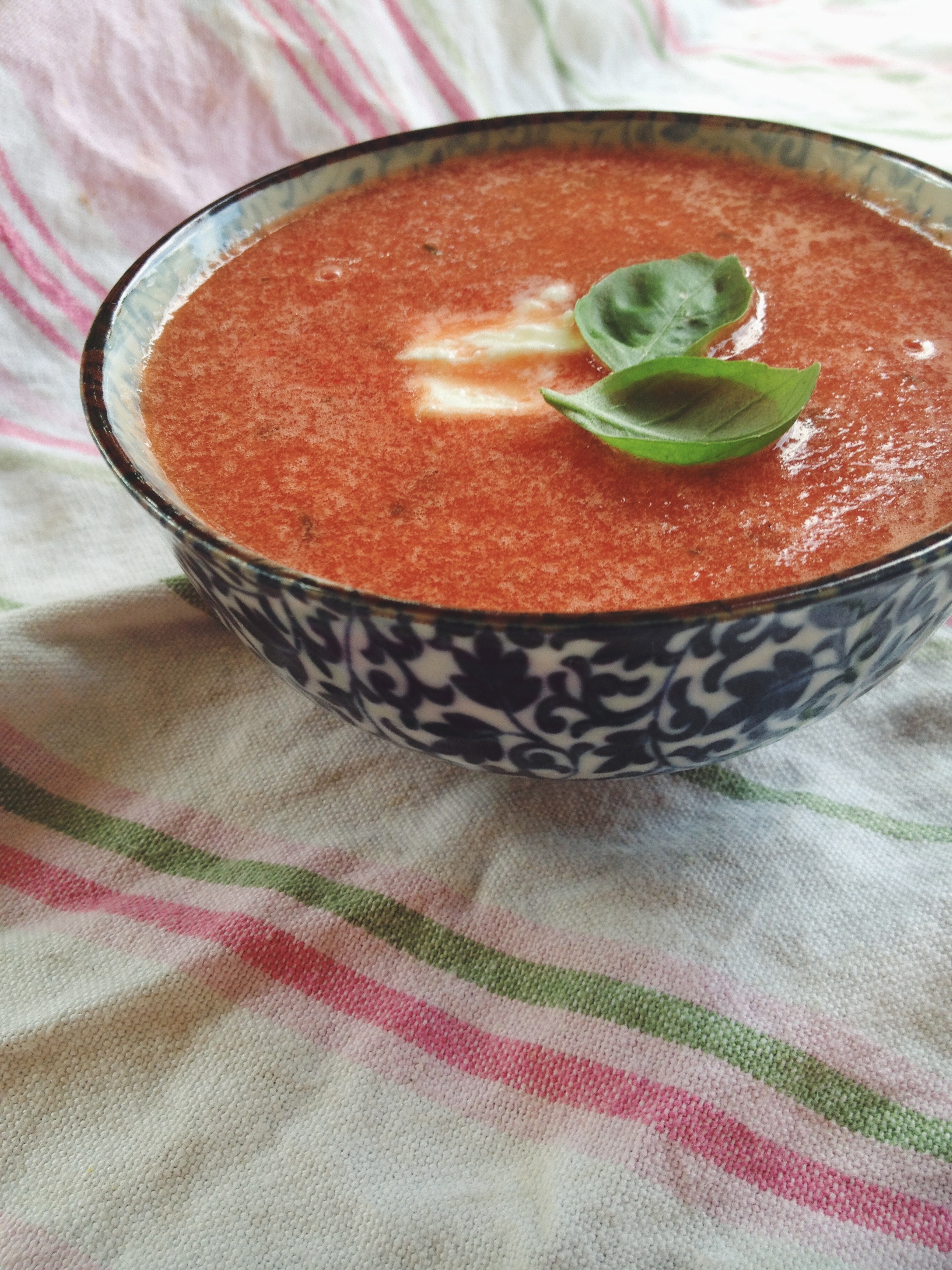 Gaspacho de pastèque et feta