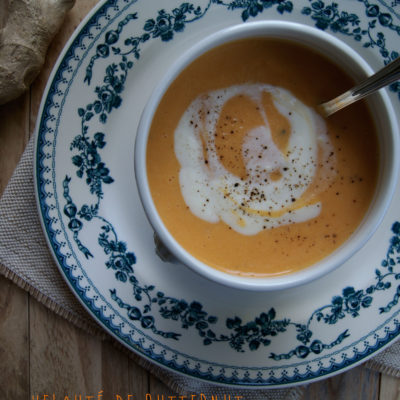 Velouté de butternut & crème de gingembre