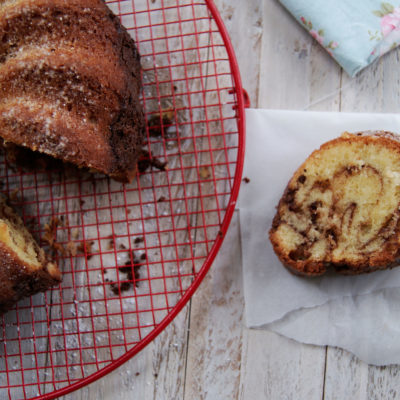 Bundt cake marbré à la pâte à tartiner maison