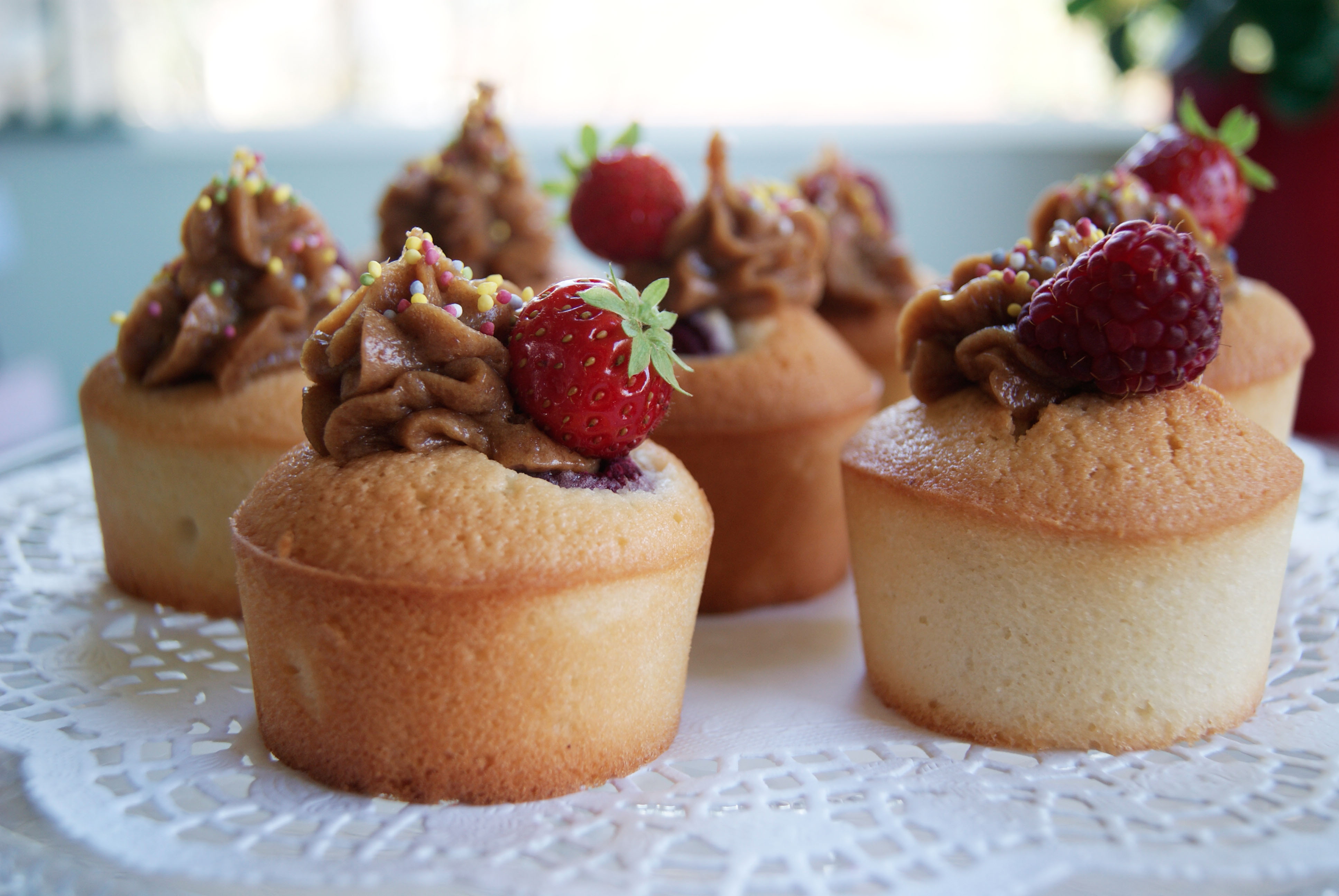 Cupcakes fruits rouges et speculoos