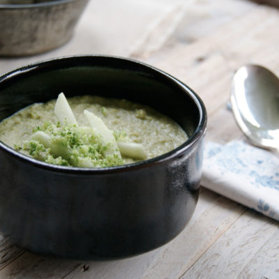 Velouté de brocolis au lait coco