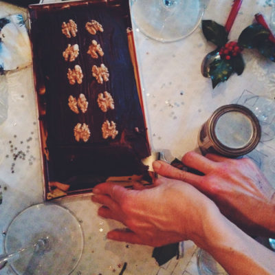 La traditionnelle bûche aux marrons de ma maman