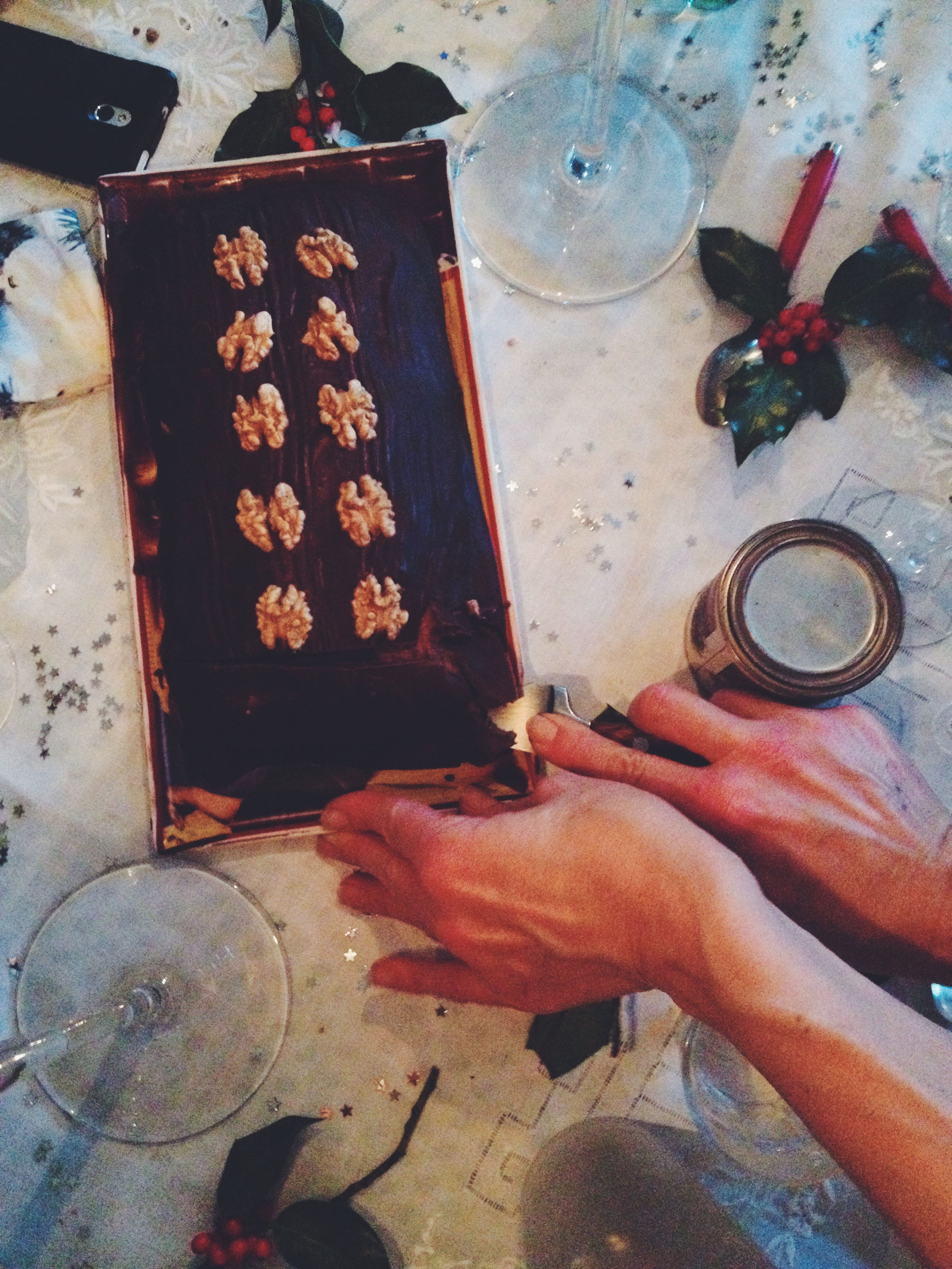 La traditionnelle bûche aux marrons de ma maman