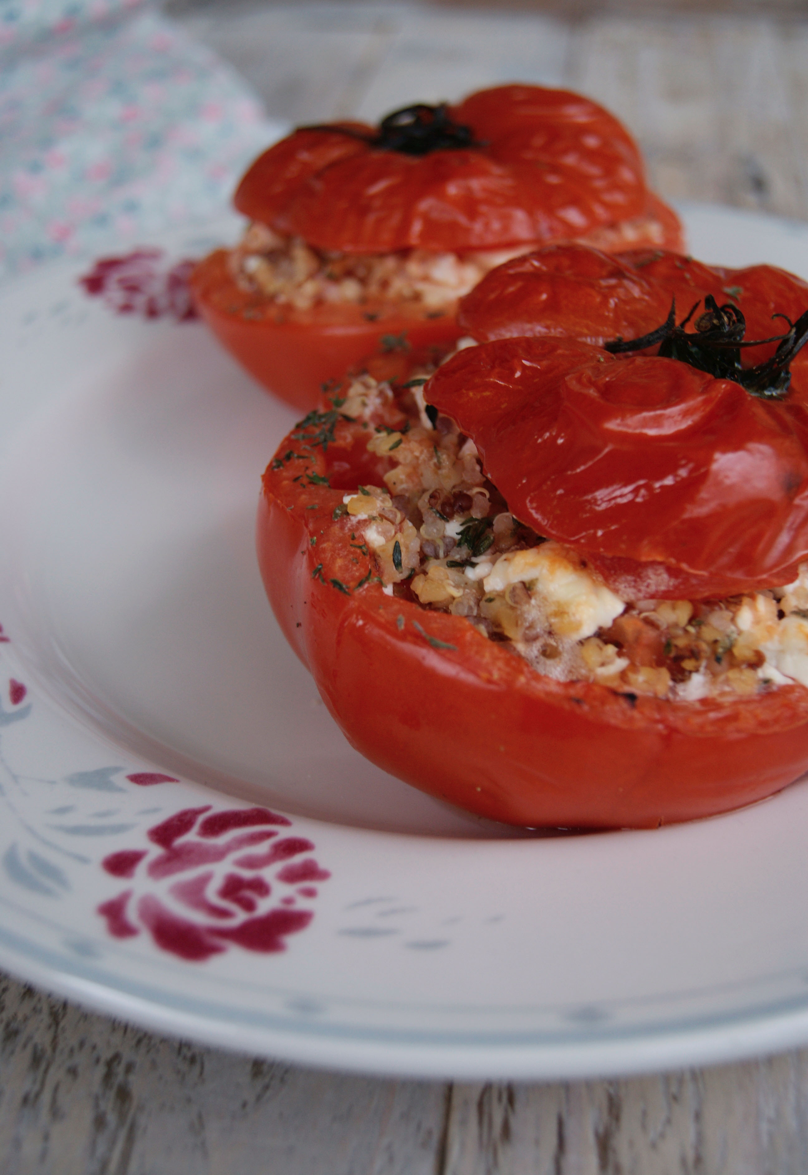 Tomates farcies au quinoa et feta