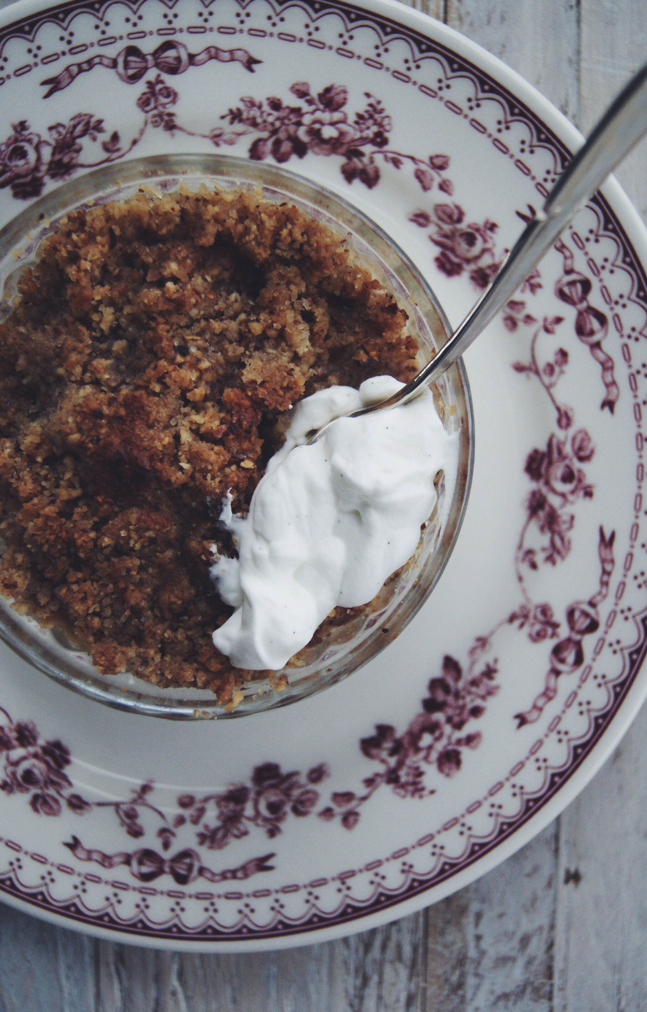 Crumble poires & noisettes