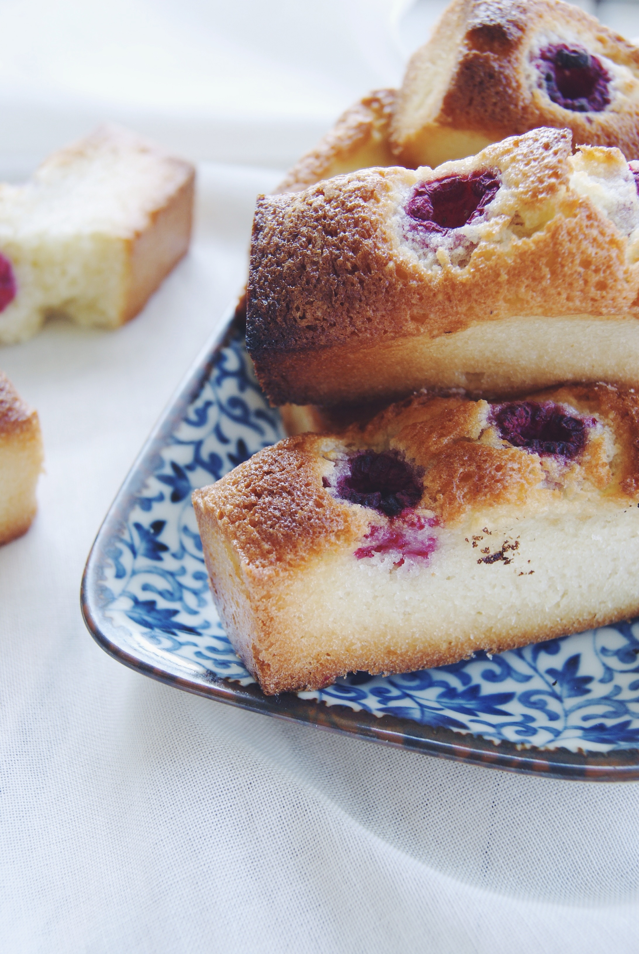 Financiers aux framboises