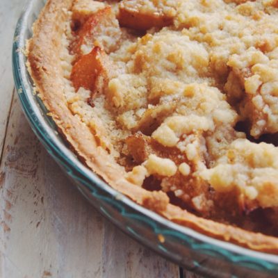 Tarte crumble aux poires