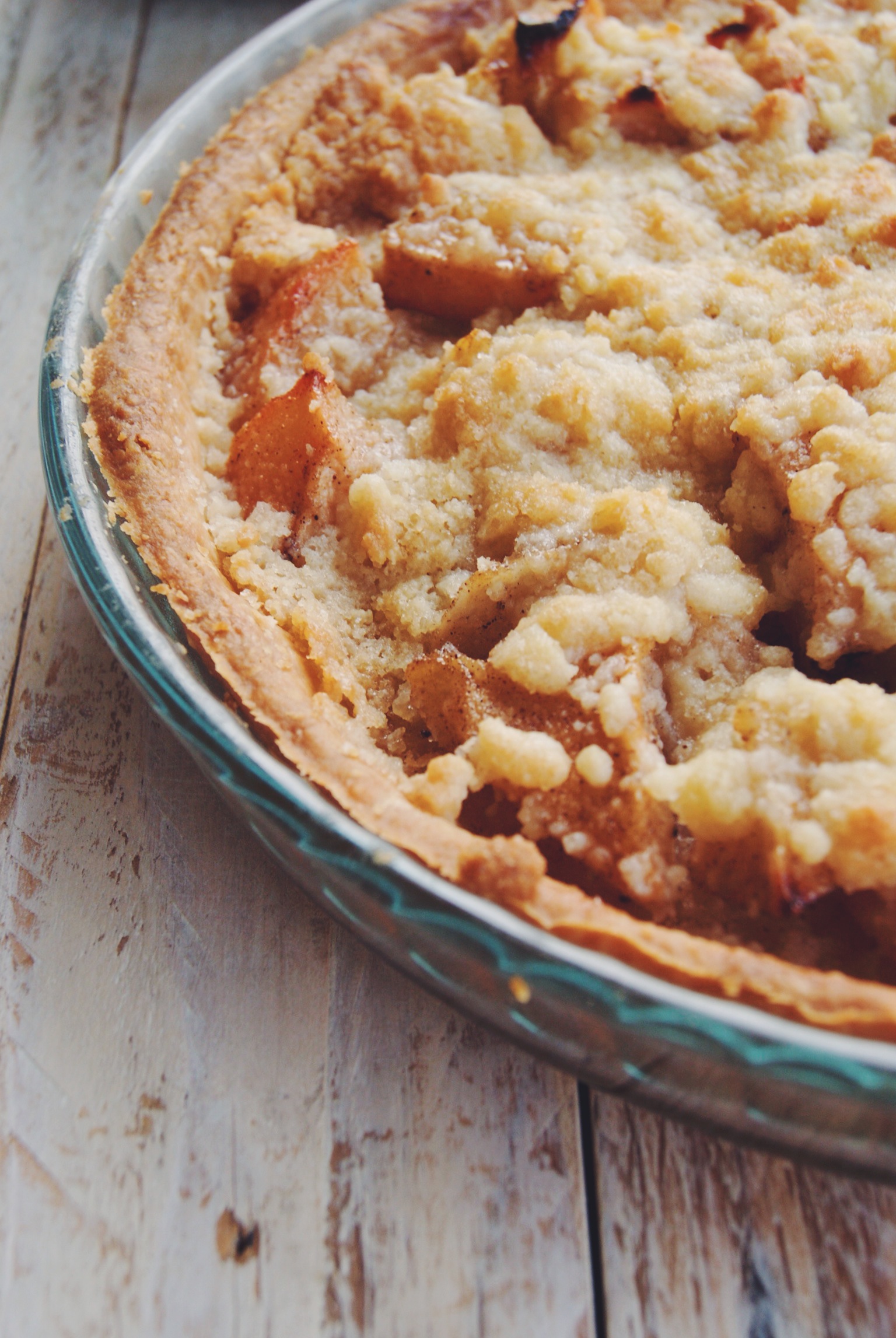 Tarte crumble aux poires