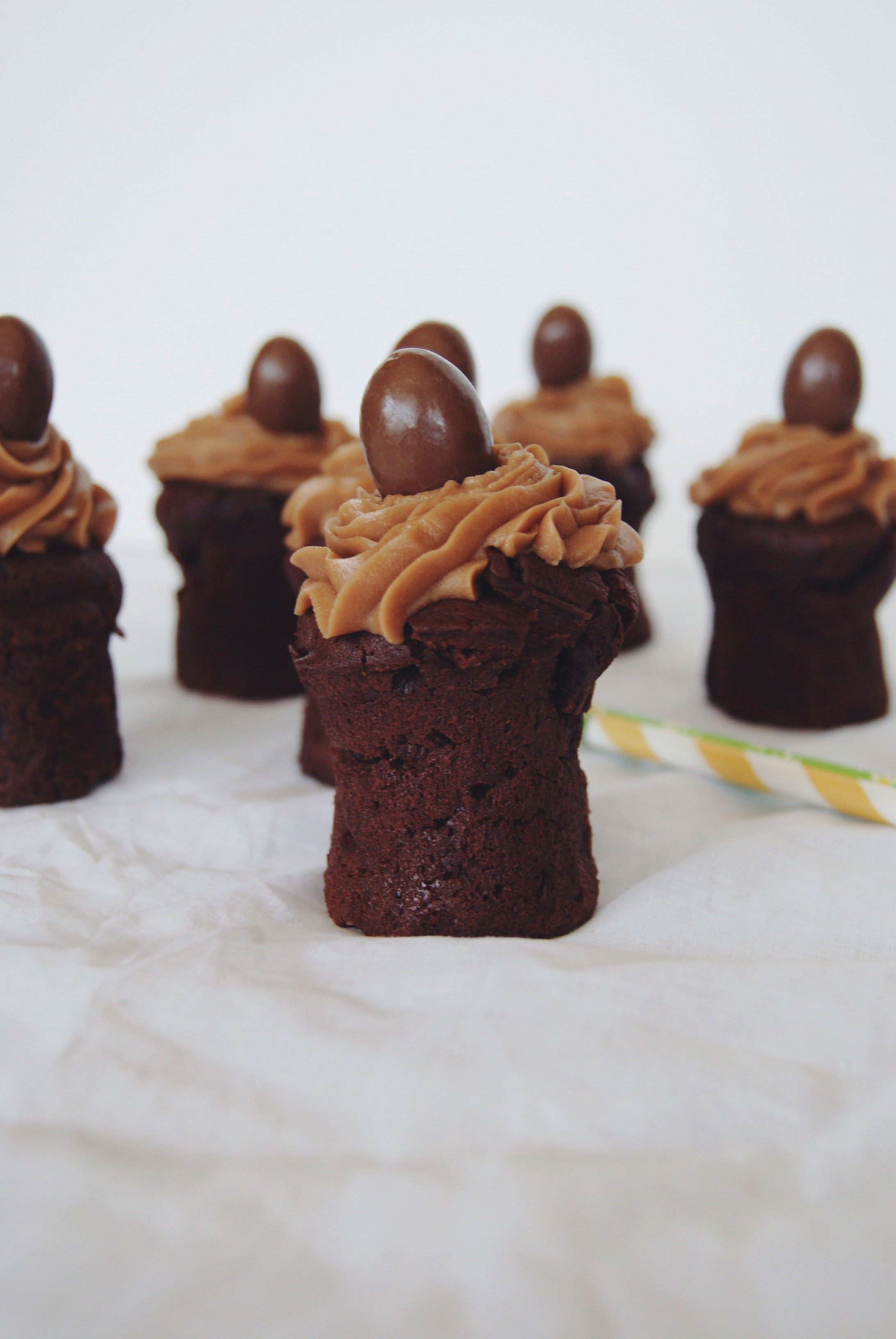 Les cupcakes de Pâques chocolat-gianduja