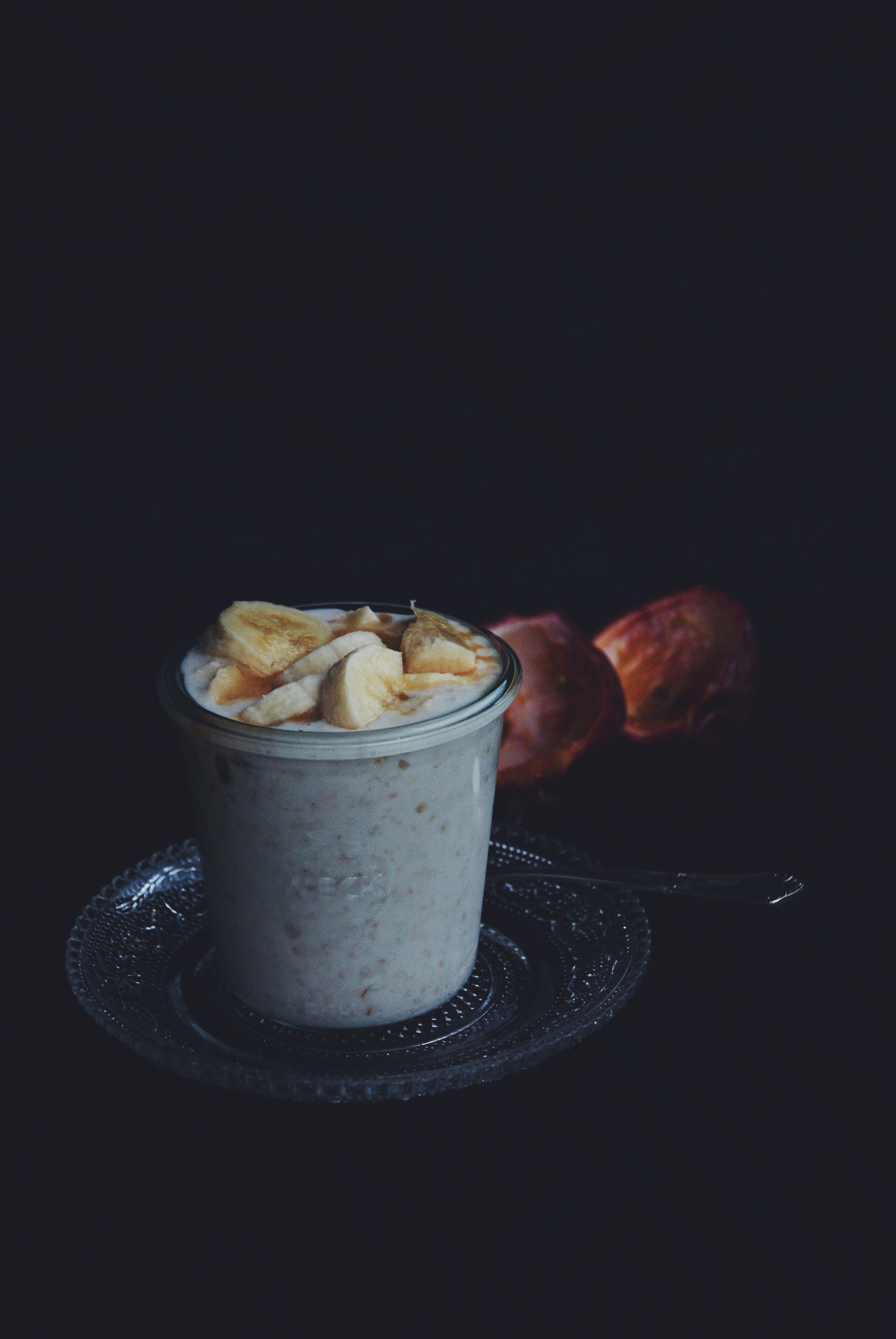 Gruau d’avoine, banane et fruits de la passion