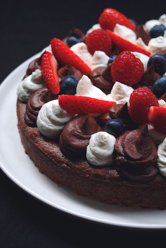 Tarte fantastik choco-fruits rouges