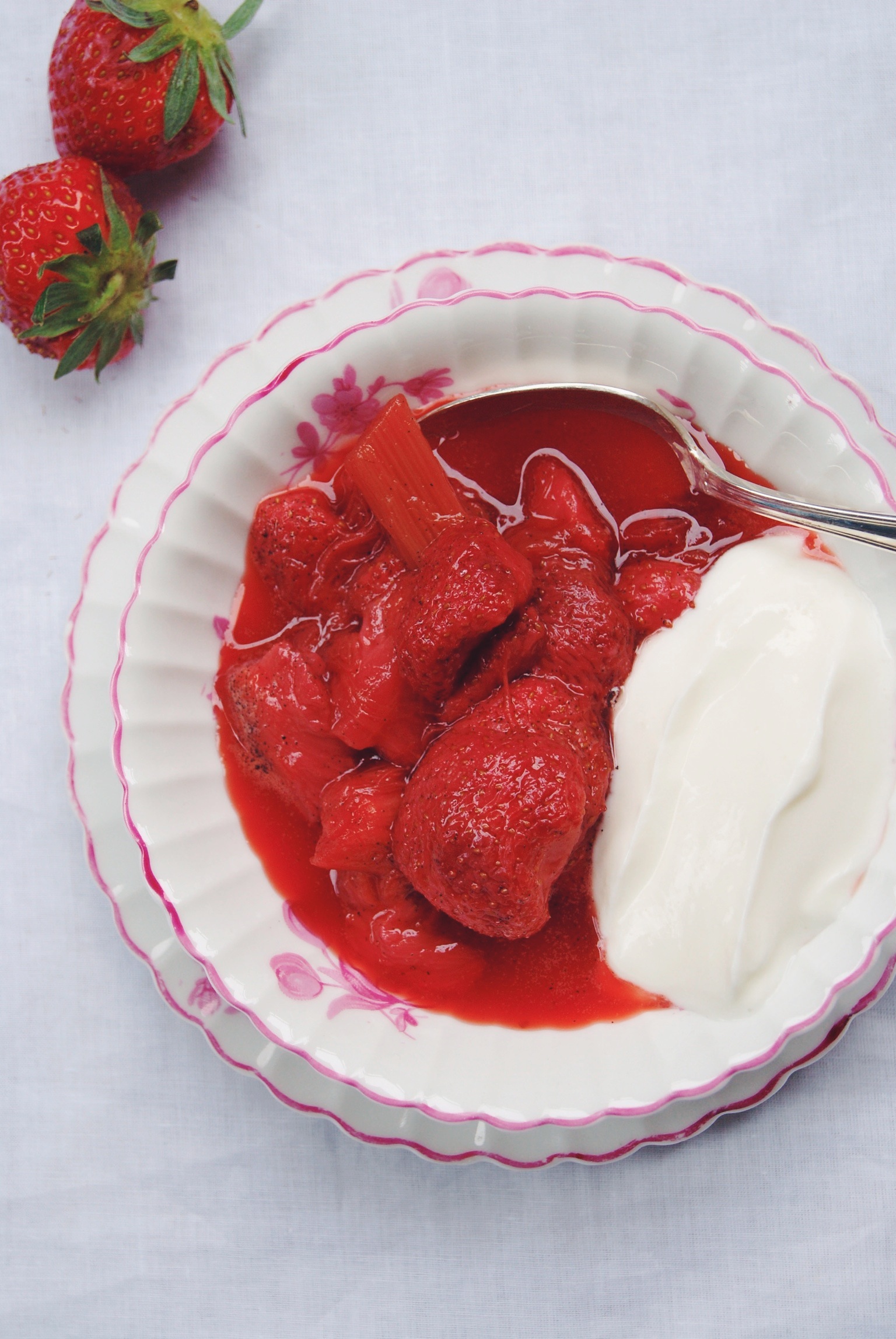 Compote fraises/rhubarbe