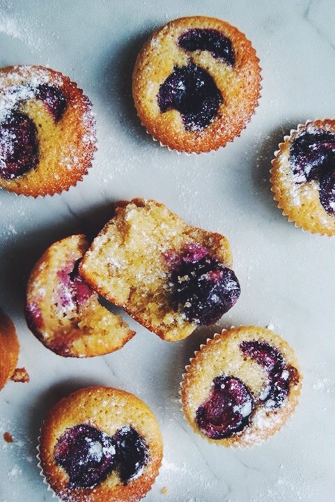 Moelleux aux amandes et cerises