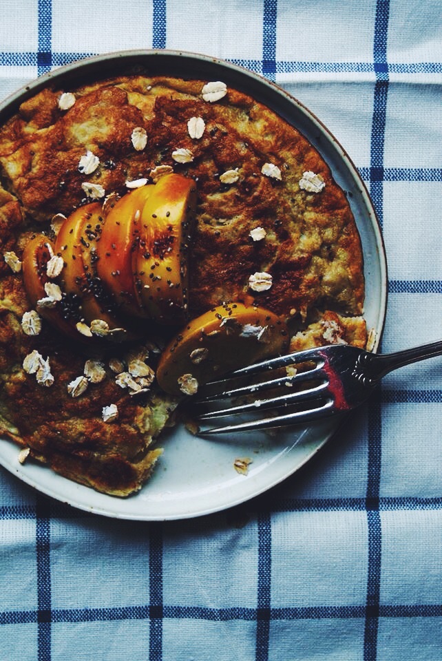 Pancakes et pommes caramélisées