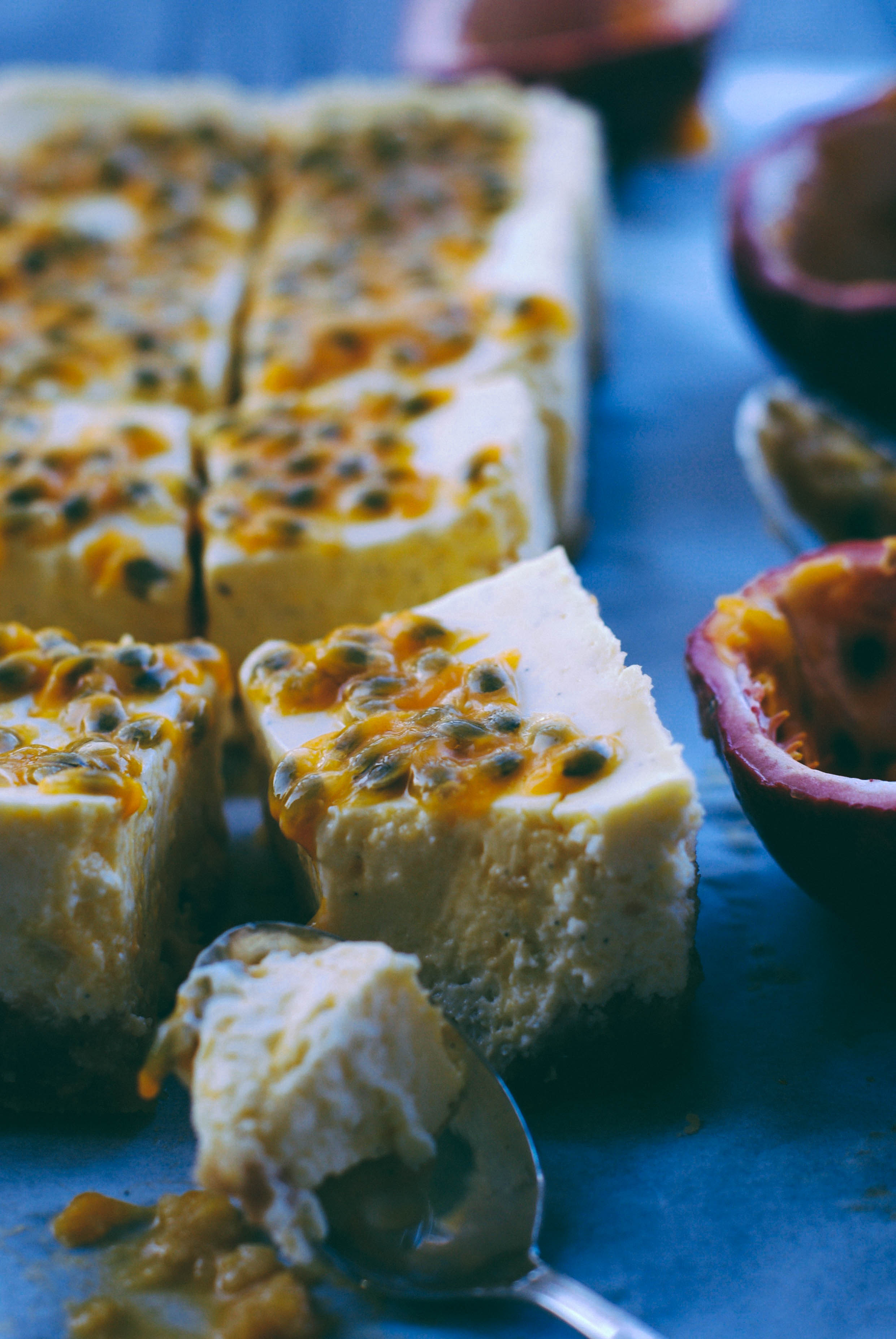 Cheesecake aux fruits de la passion