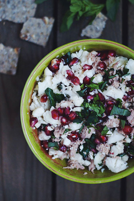 {Dans ma lunch box} Taboulé de chou-fleur & grenade