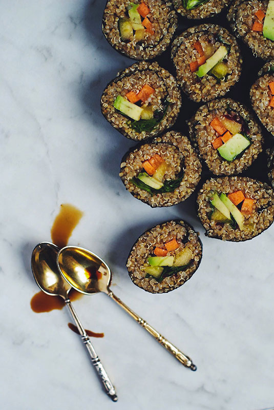 Quinoa sushis