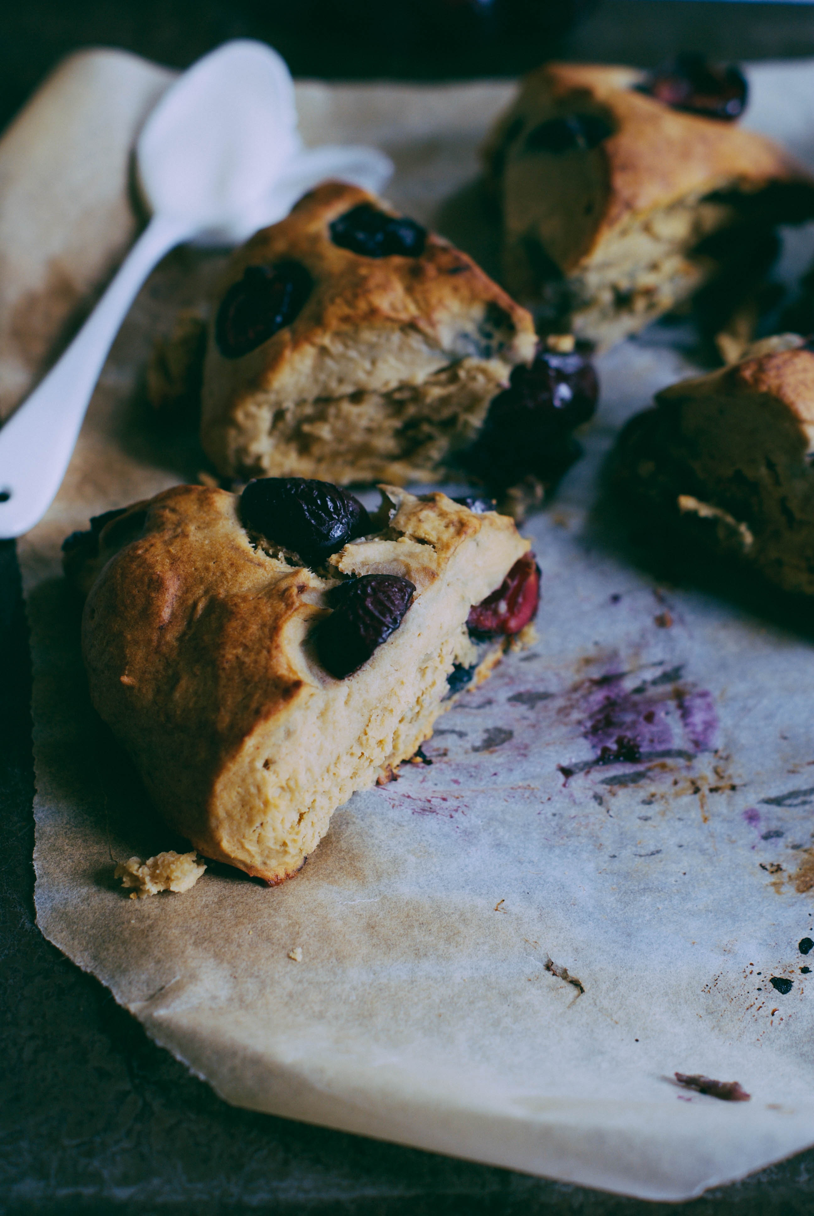 Scones aux cerises