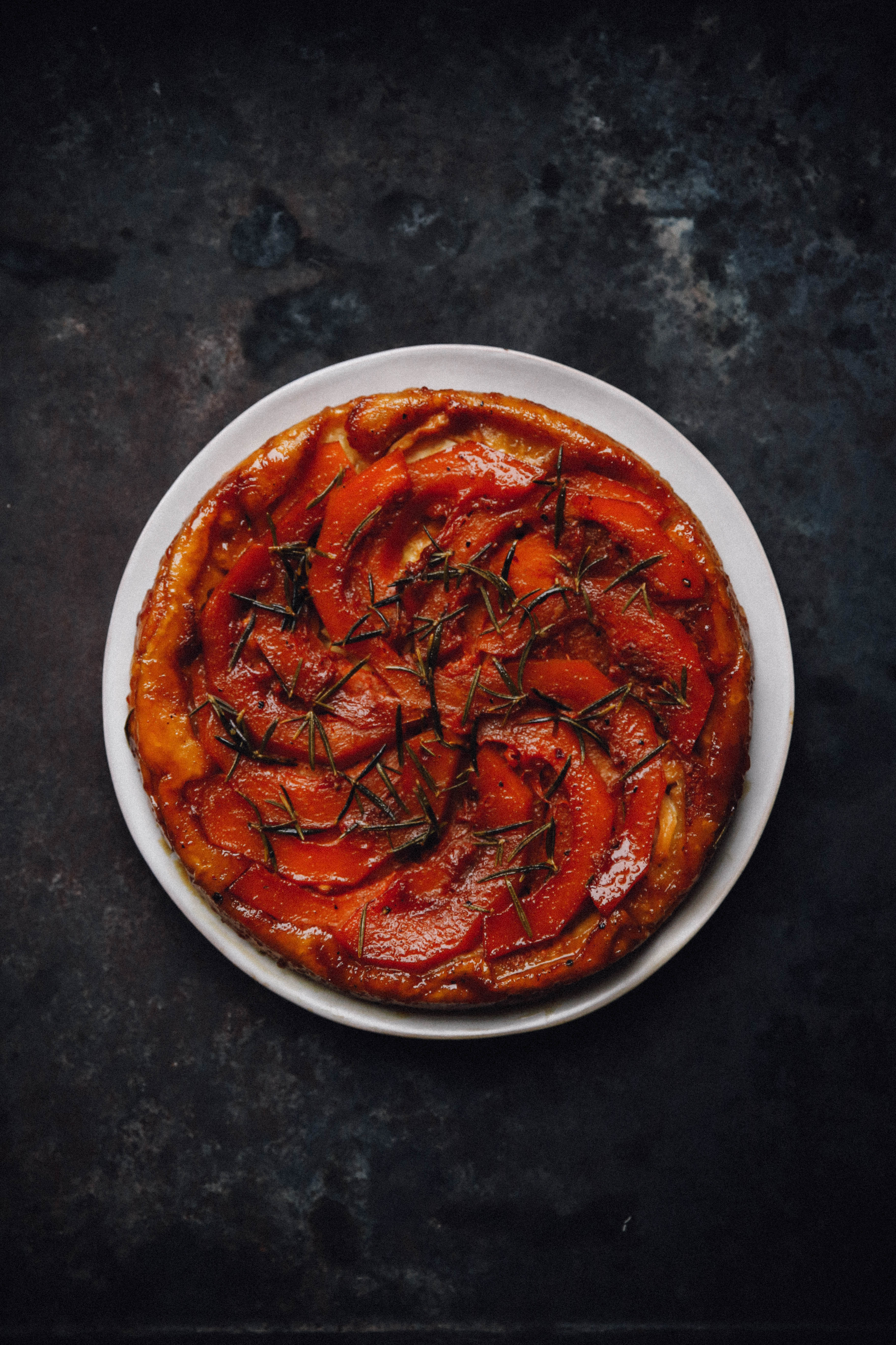 Tatin de butternut, chèvre & romarin