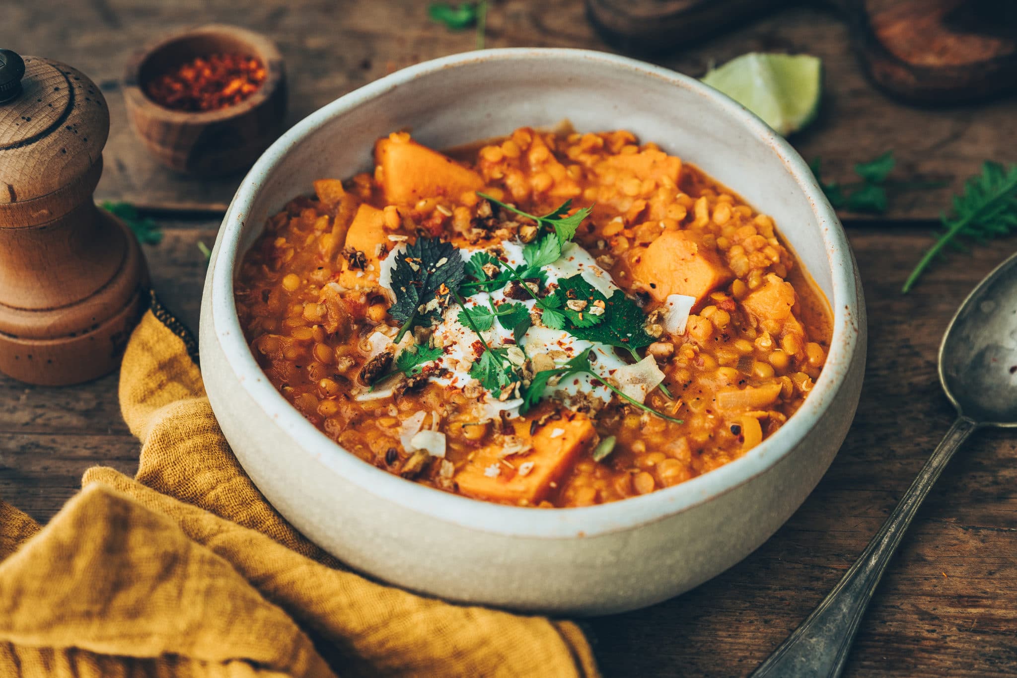 Dhal de lentilles corail