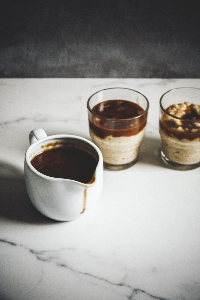 Riz au lait et caramel à la sauge vegan