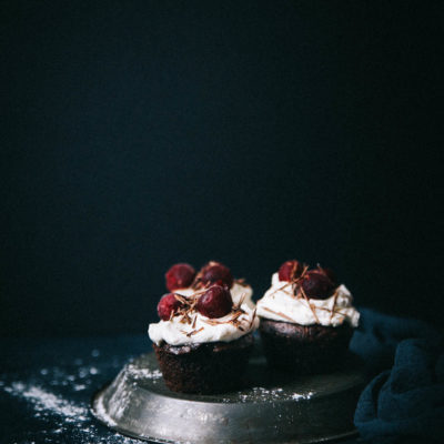 Muffins façon forêt noire