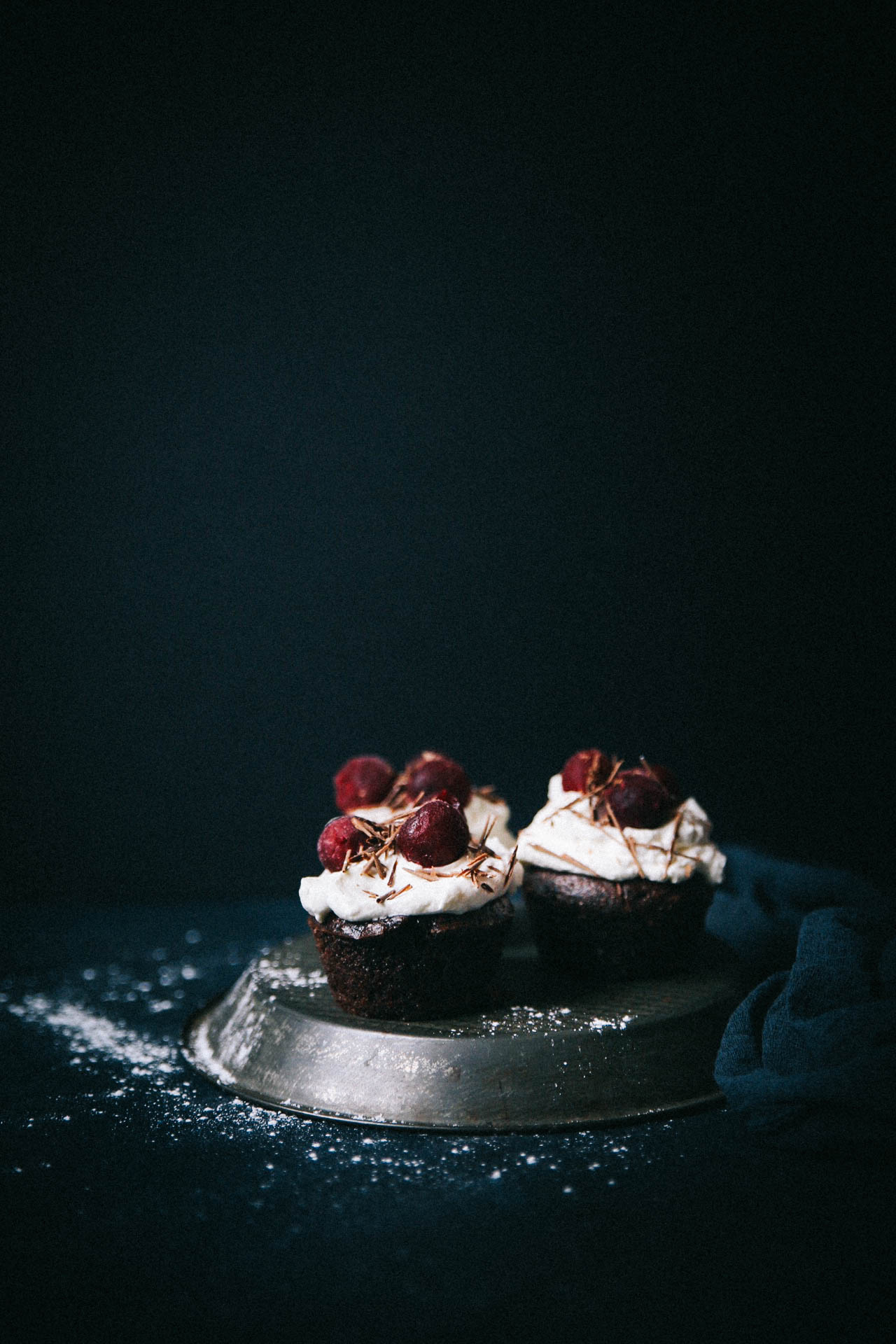 Muffins façon forêt noire