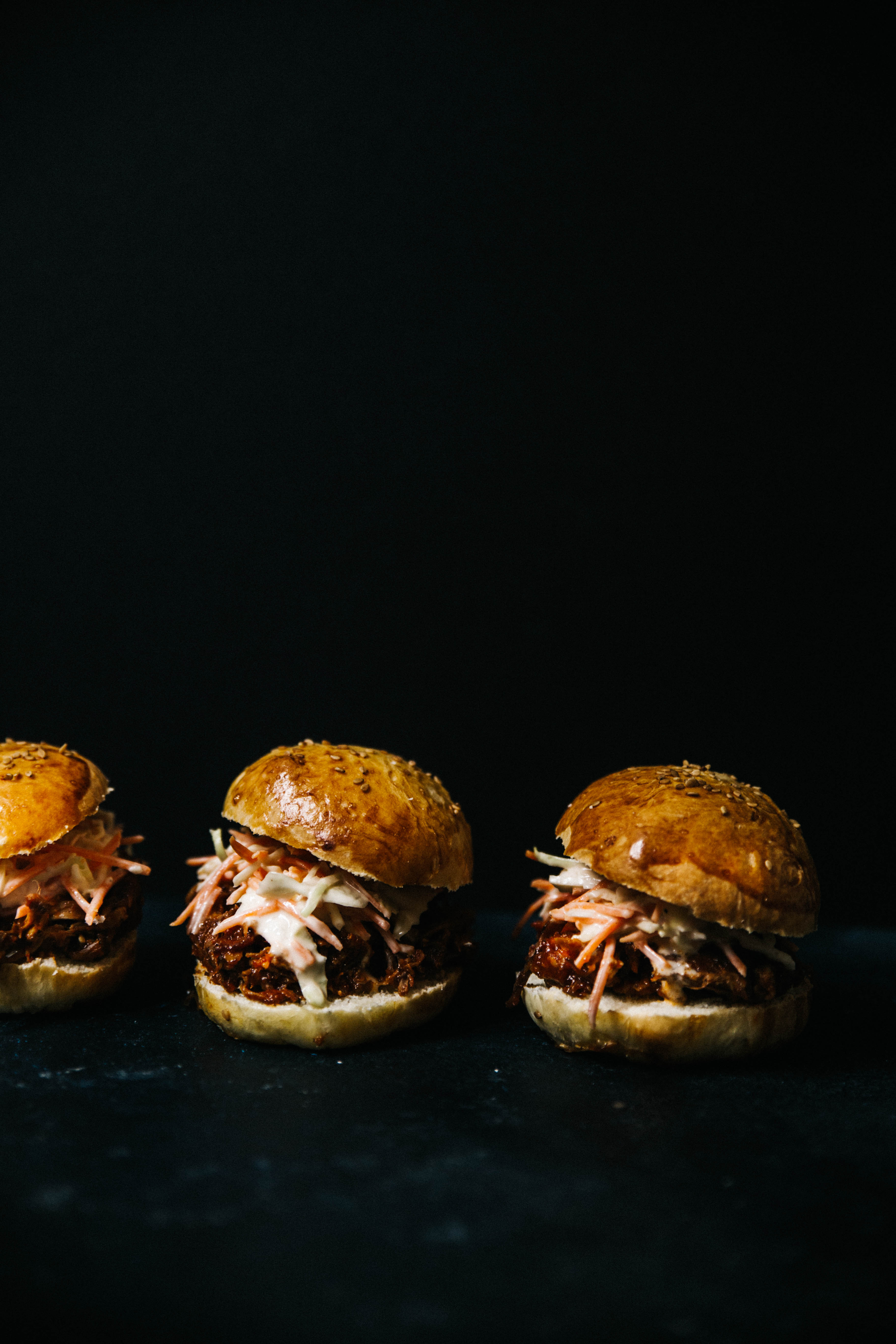 Minis burgers au pulled pork