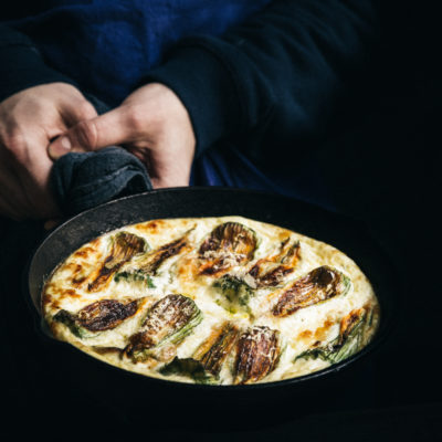 Frittata aux fleurs de courgette