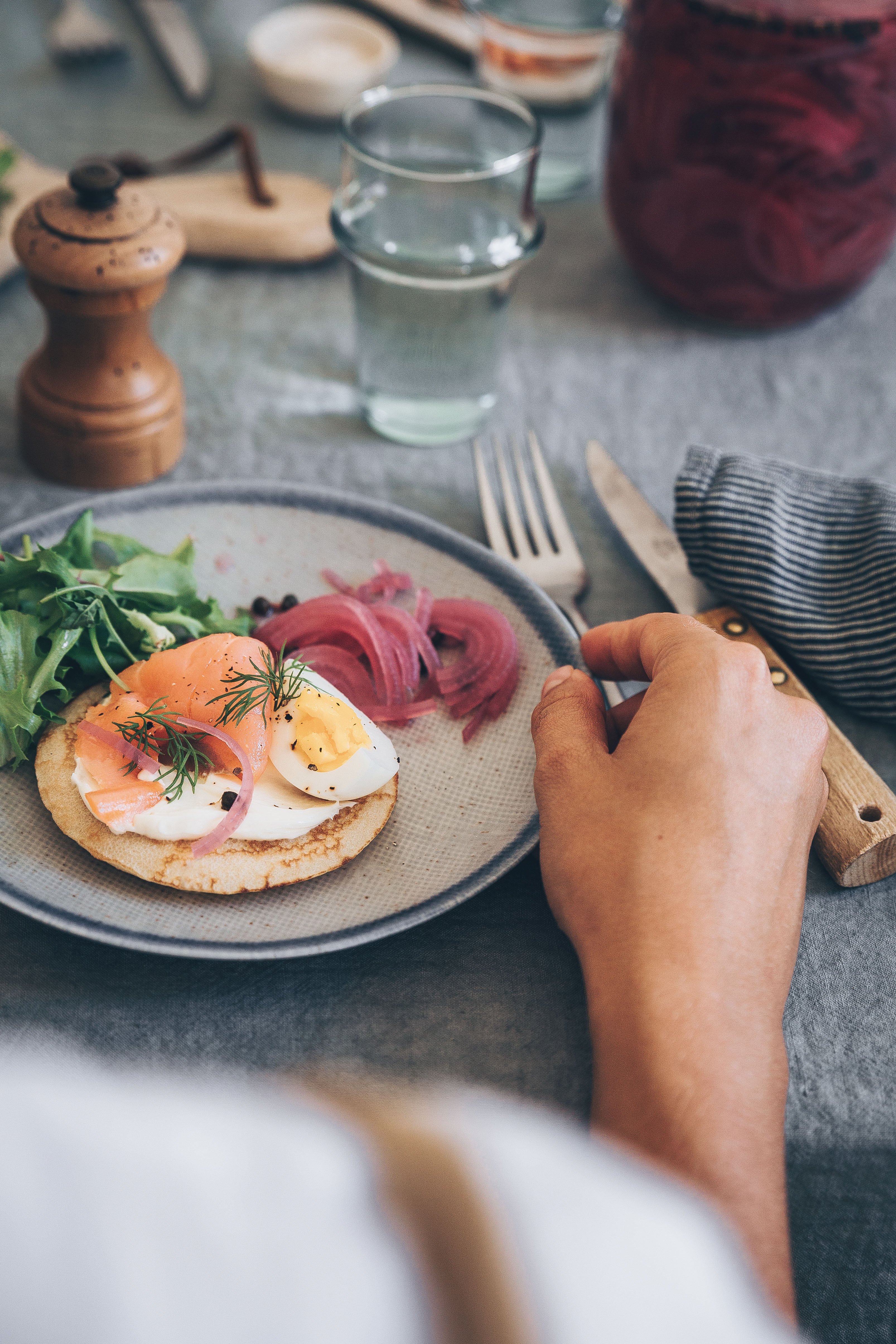 Un repas autour du saumon fumé Sensation