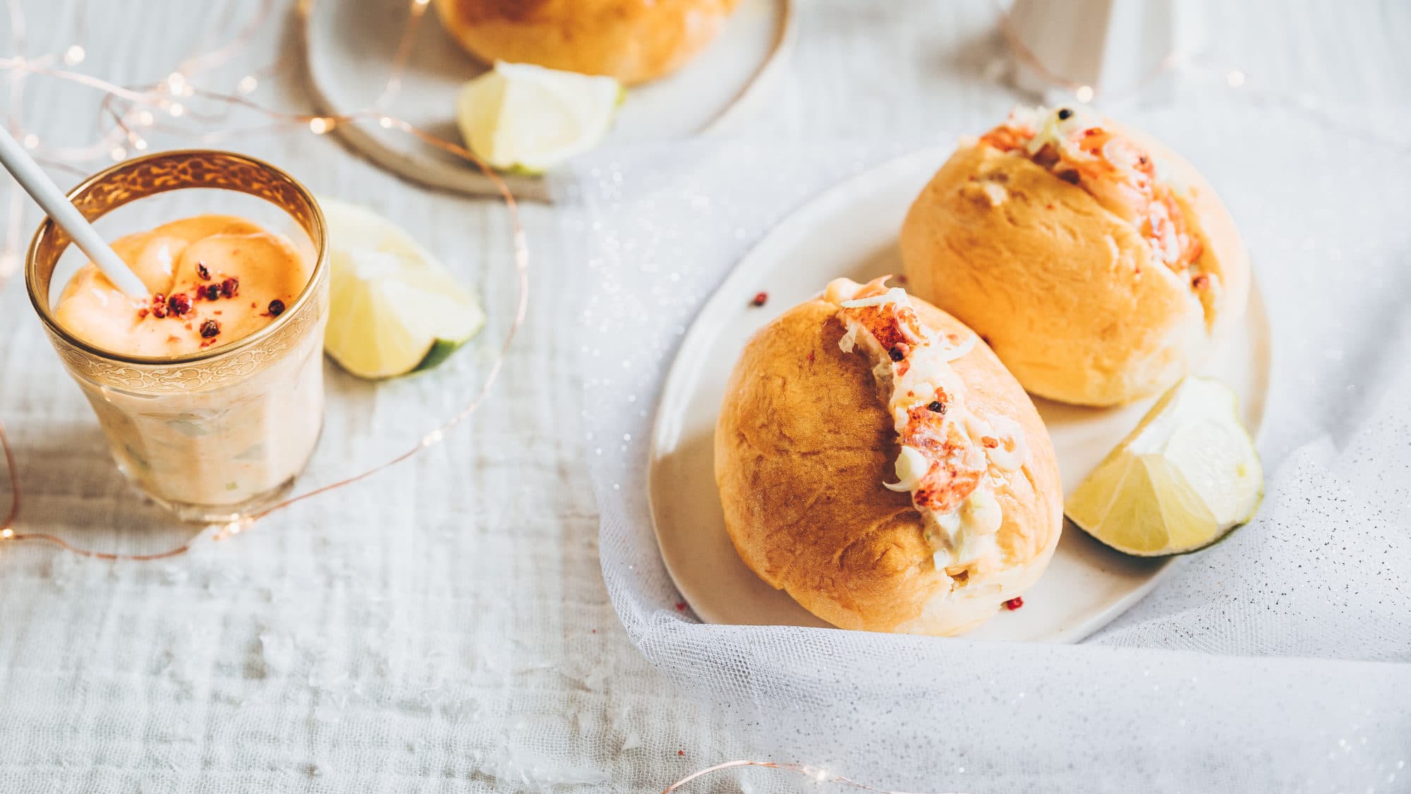 Mini lobster rolls