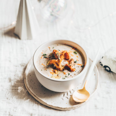 Velouté de girolles à la clémentine