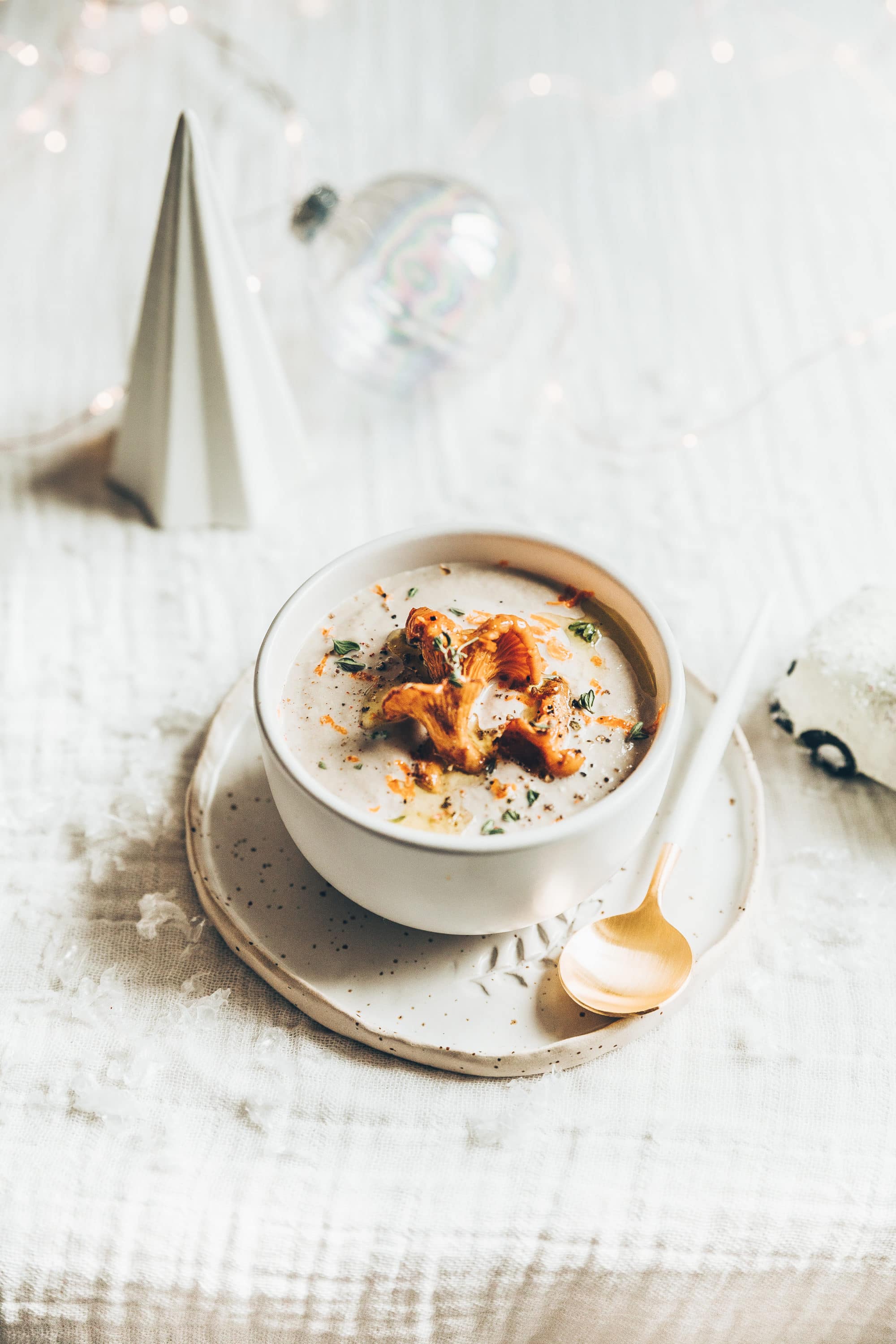 Velouté girolles clémentines