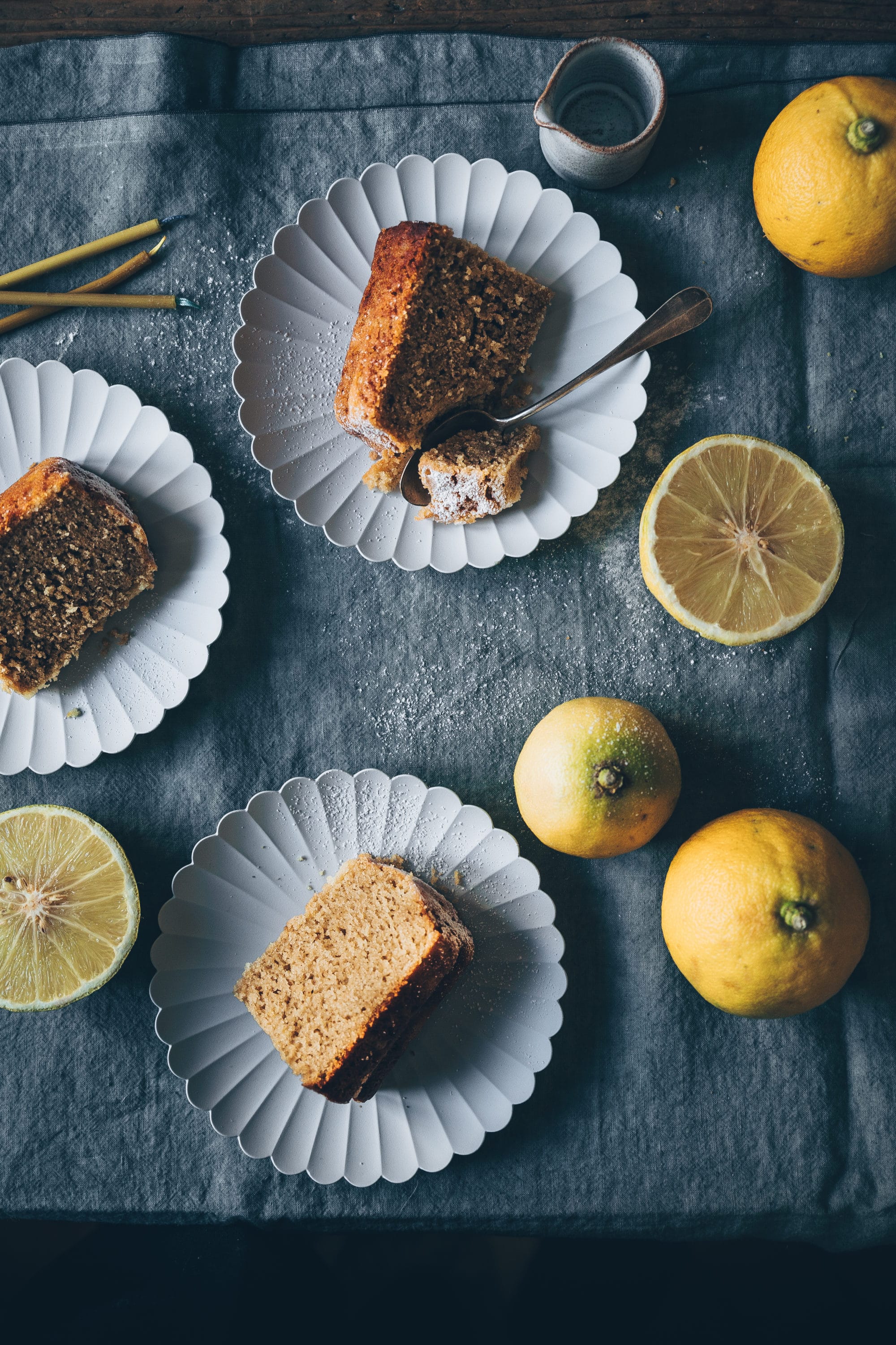 Cake vegan citron bergamot