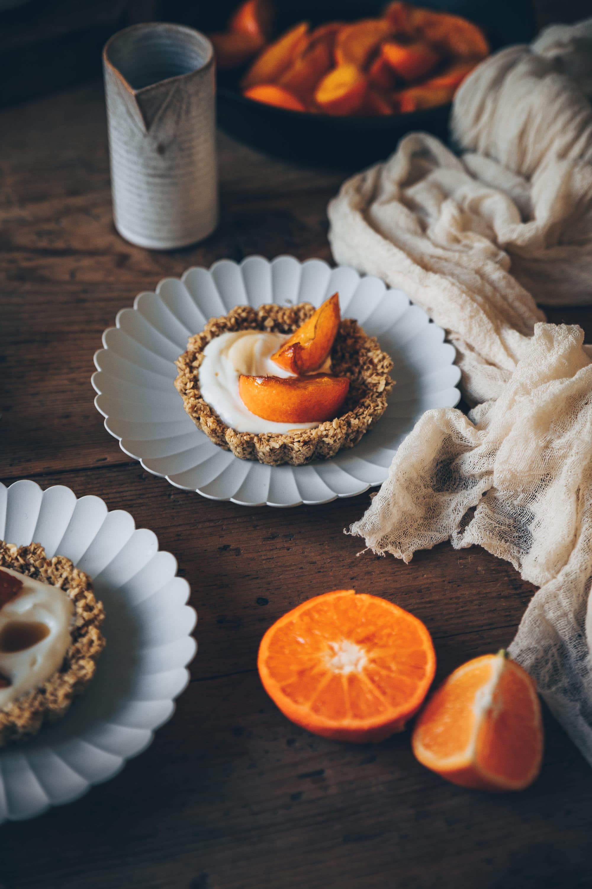 Tartelettes clémentines rôties petit déjeuner