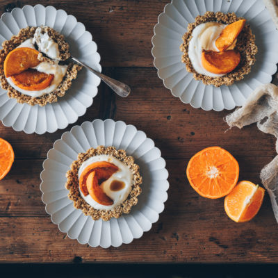 Tartelettes aux clémentines rôties