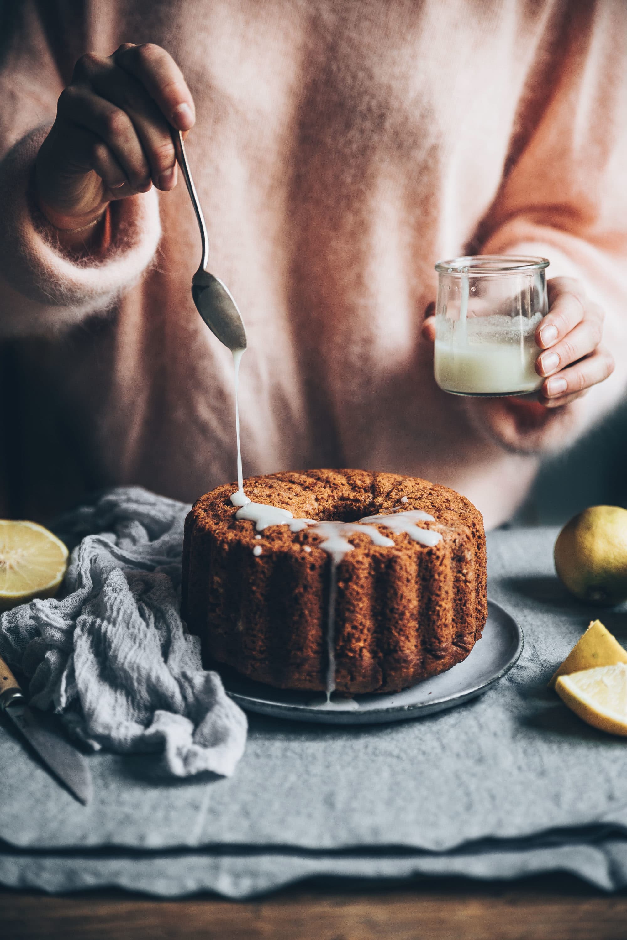 Cake vegan citron bergamot