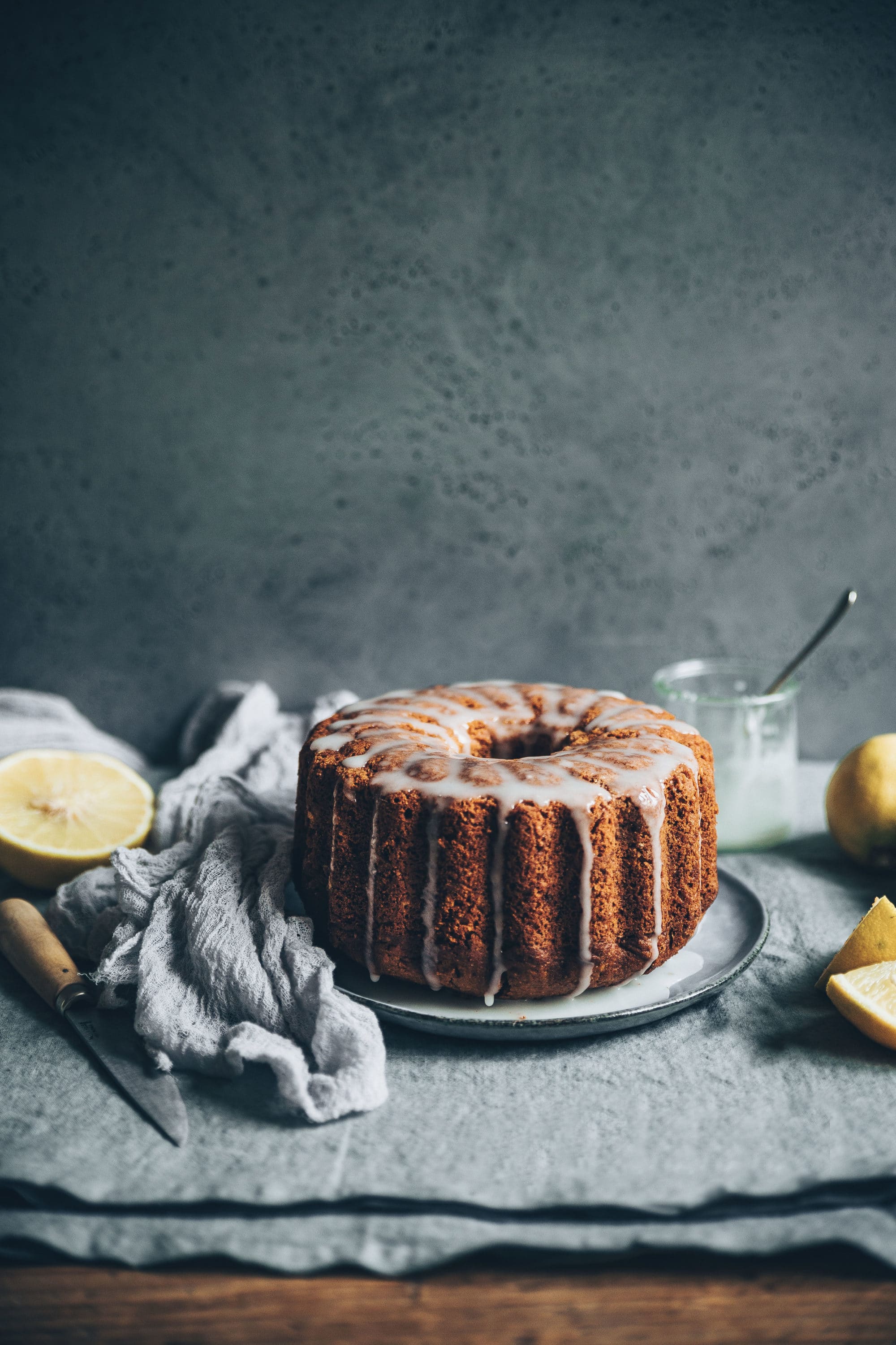 Cake vegan citron bergamot