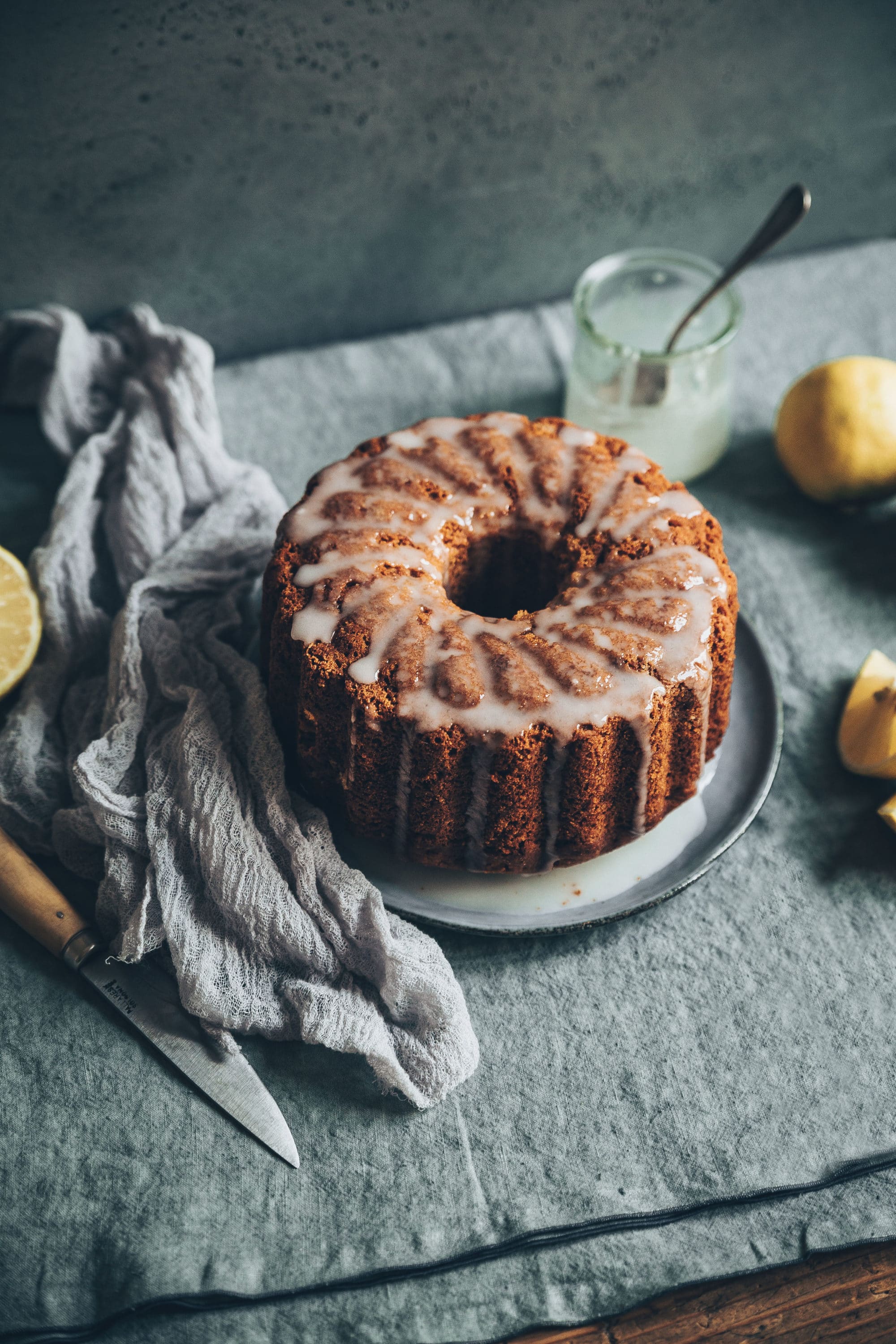 Cake vegan citron bergamot