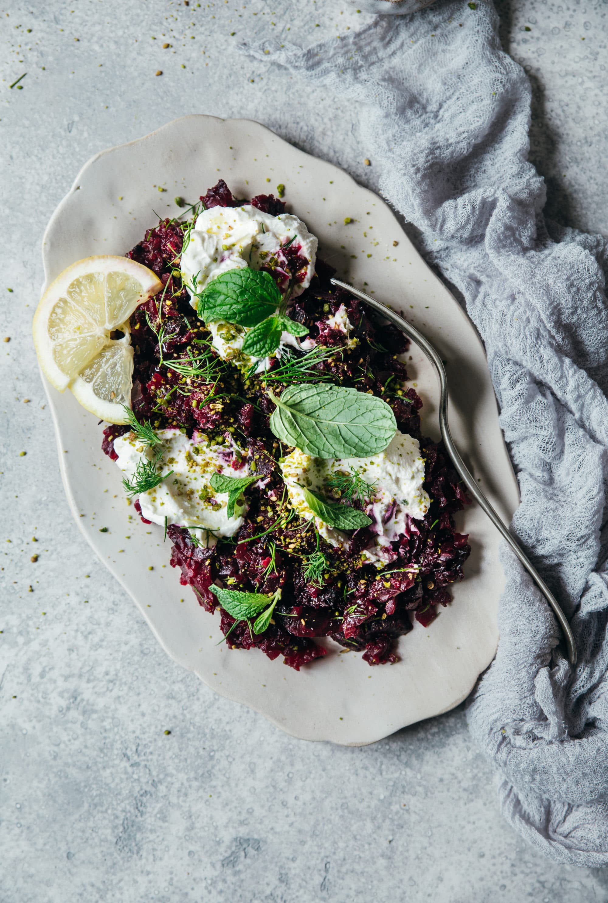 tartare de betteraves salade 