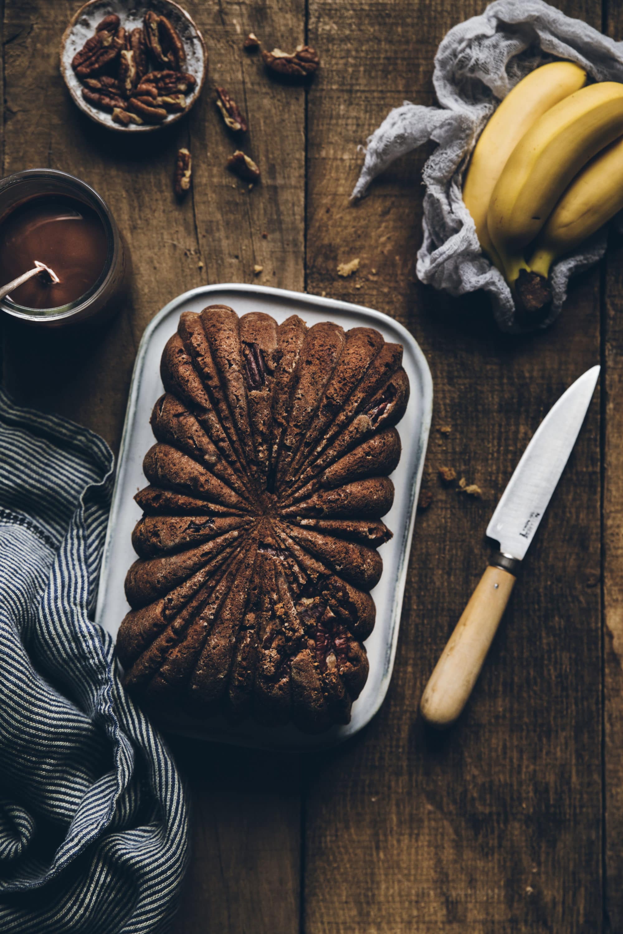 Banana bread cake vegan