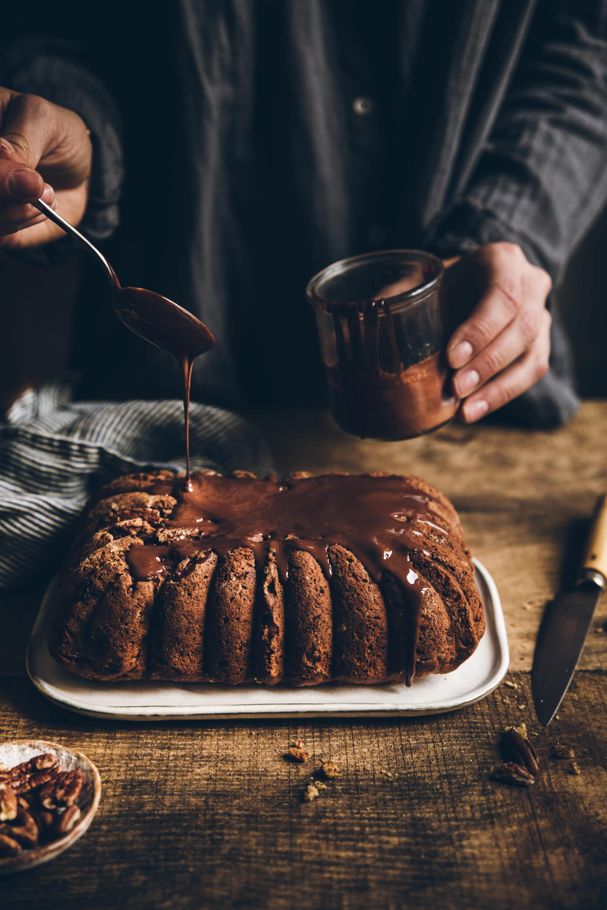 Banana bread cake vegan