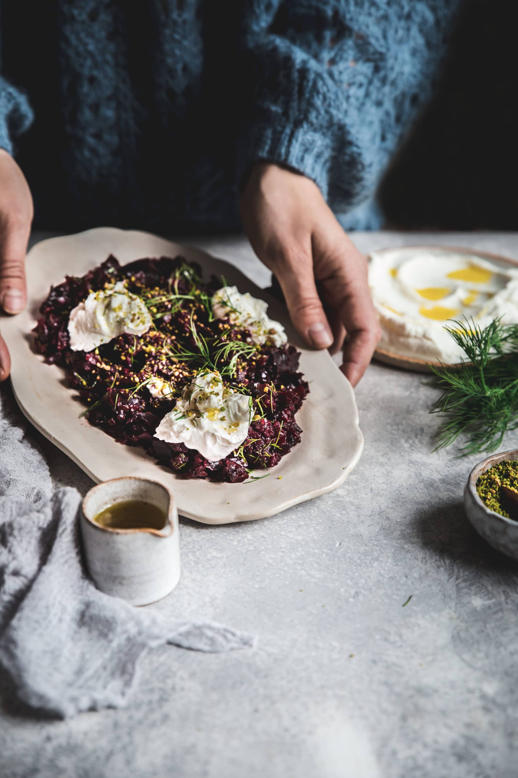 tartare de betteraves salade