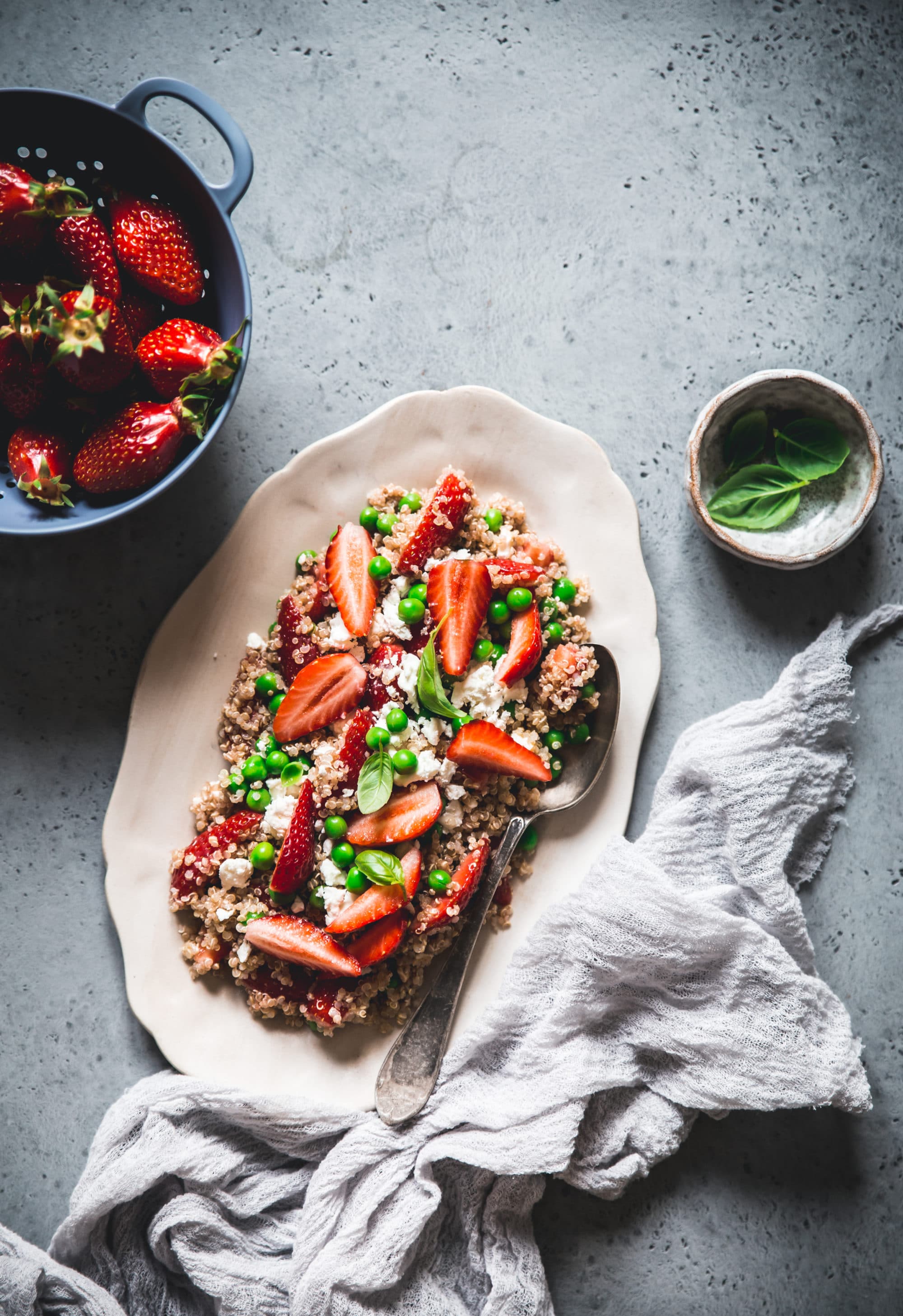 salade quinoa feta fraises