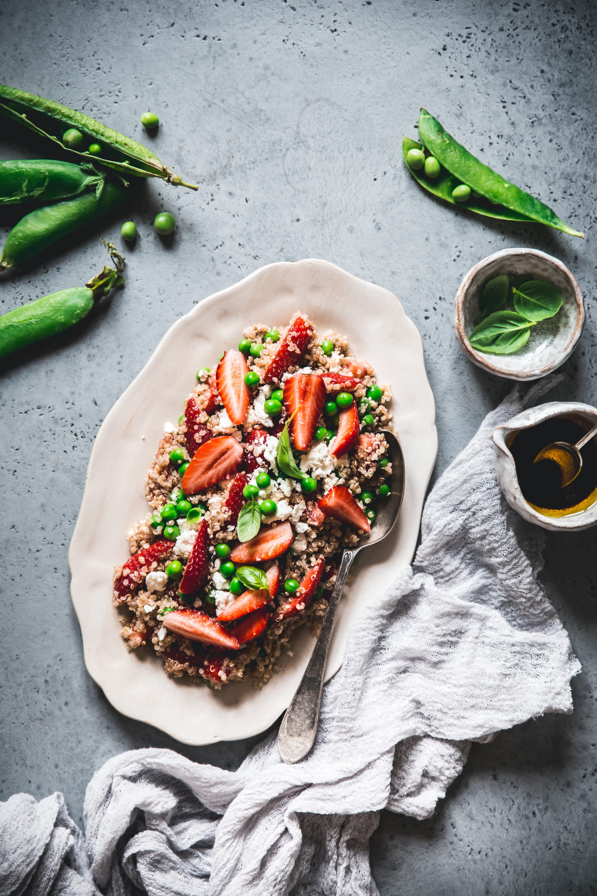 salade quinoa feta fraises