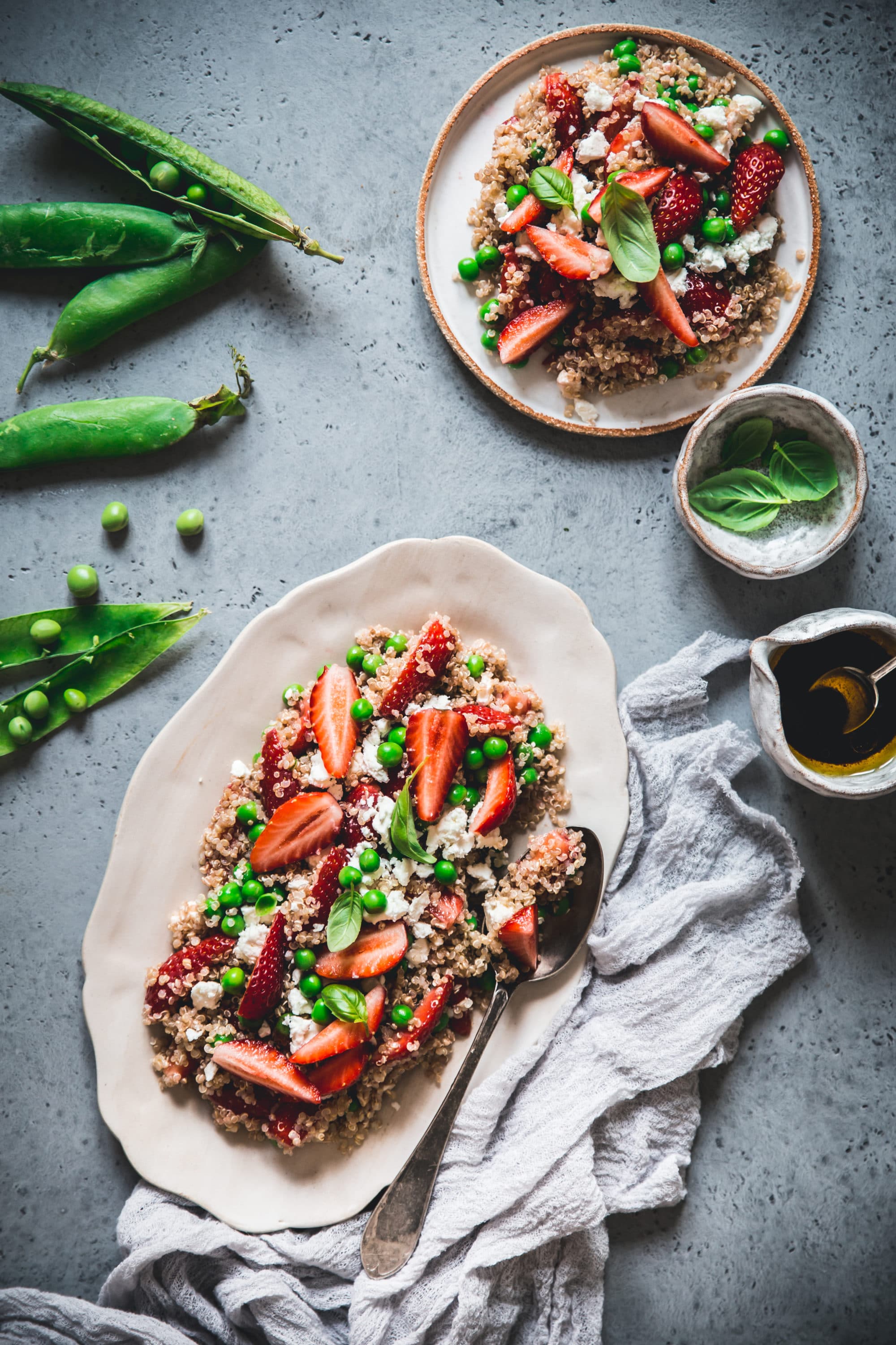 salade quinoa feta fraises