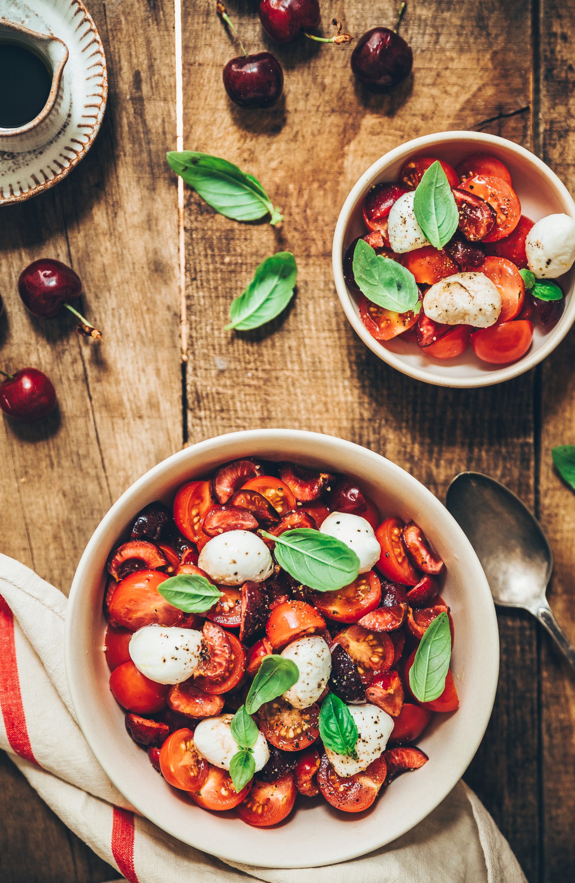 Megandcook - styliste culinaire - salade tomates cerises mozza