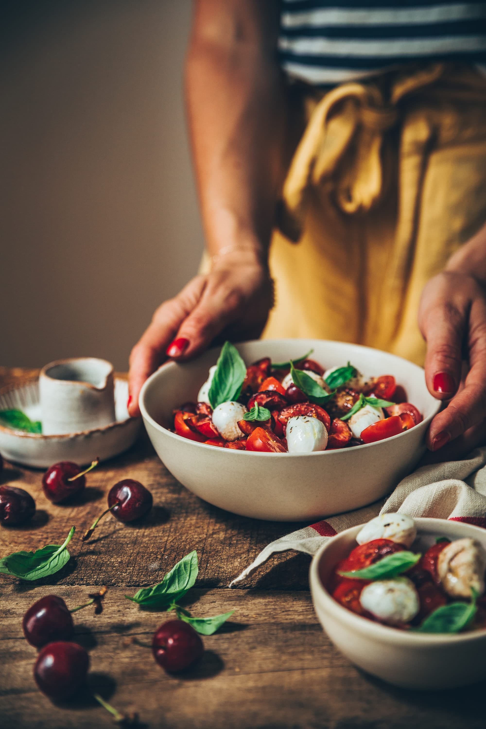 Megandcook - styliste culinaire - salade tomates cerises mozza