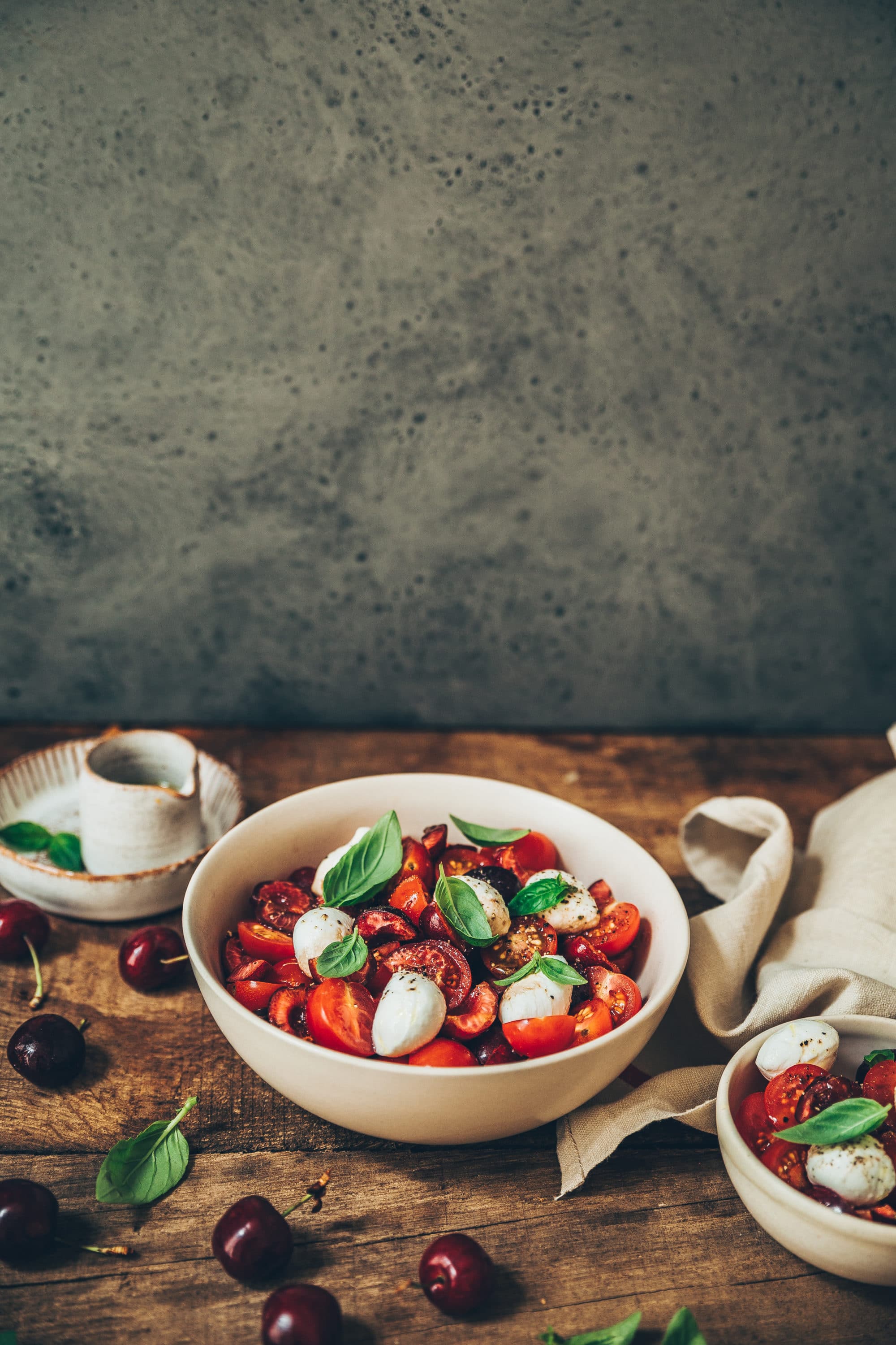 Megandcook - styliste culinaire - salade tomates cerises mozza